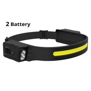 A72P COB LEDHeadlamp Induction HeadLamp BuiltinBattery Rechargeable HeadFlashlight for Outdoor Camping Fishing Sensor Light,B