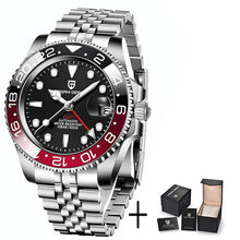 Load image into Gallery viewer, V3 Version GMT Watches Men&#39;S Luxury Sapphire Automatic Mechanical Watch 40MM Stainless Steel Waterproof Watch
